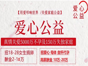 捐卵助孕生子 爱心志愿者招募